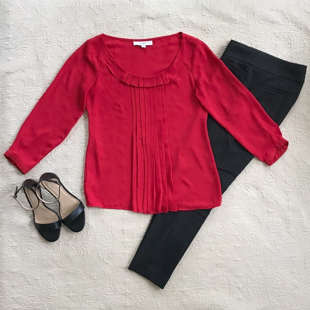 LOFT Pleated Top